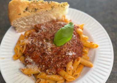 JenAlios Penne Bolognese